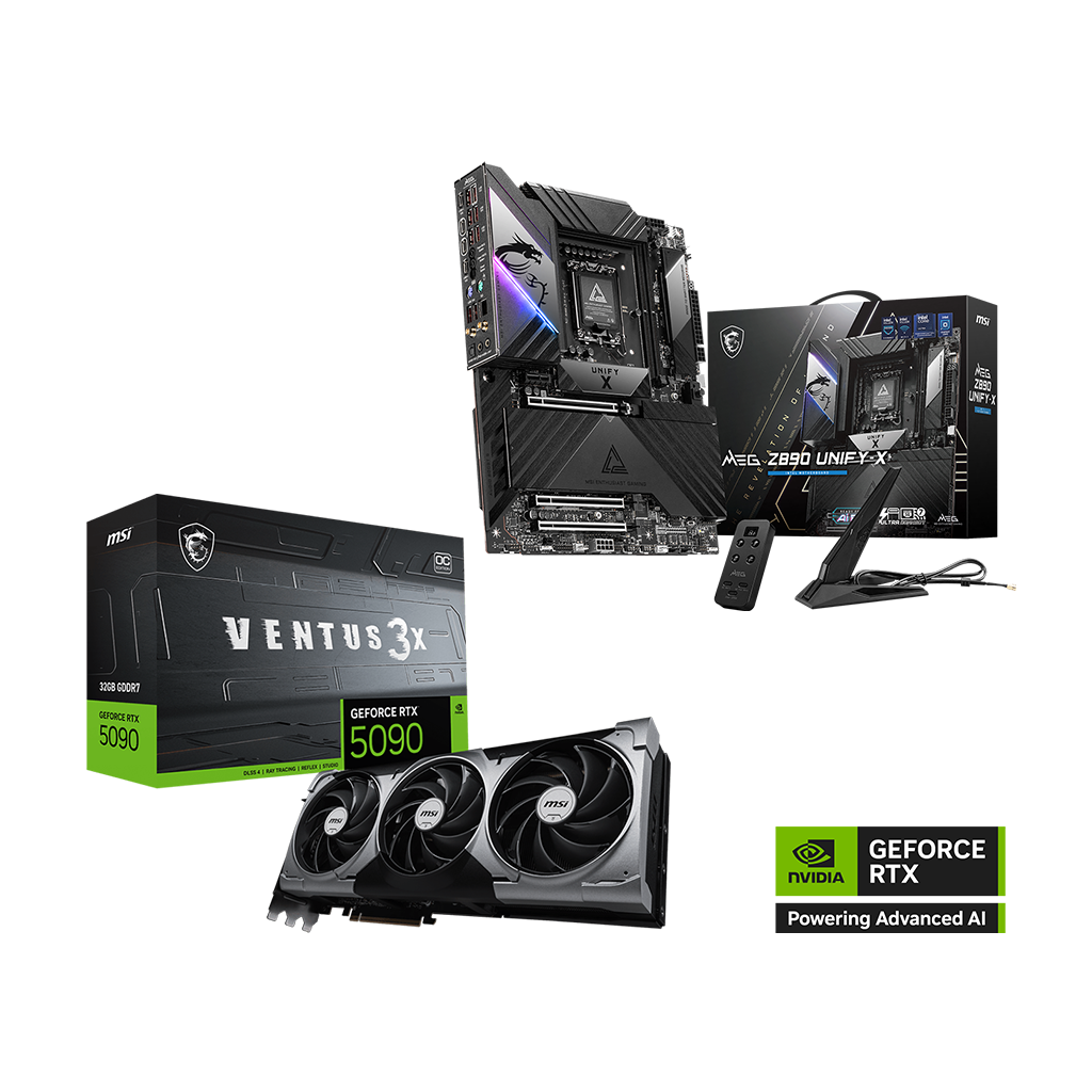 GeForce RTX 5090 32G VENTUS 3X OC | MEG Z890 UNIFY-X Bundle Pack