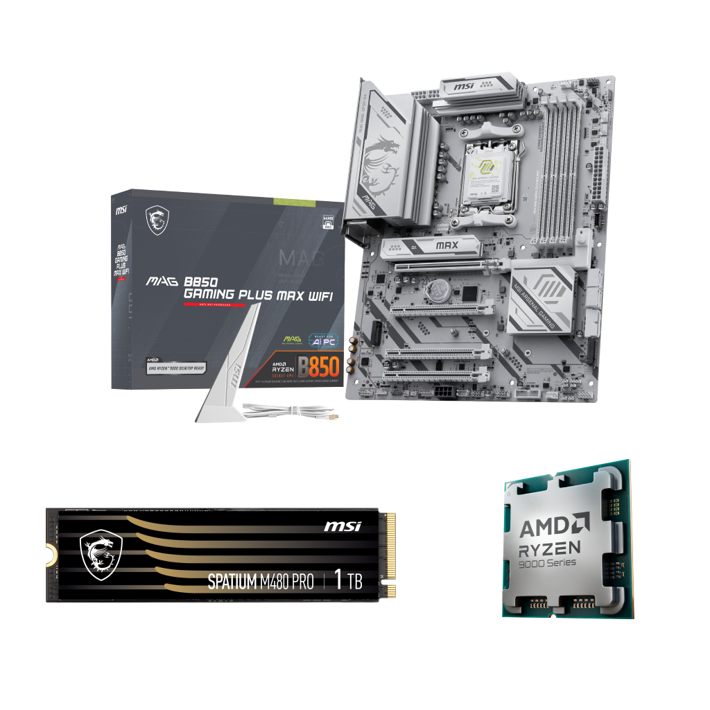 SPATIUM M480 PRO 1TB SSD MAG B850 GAMING PLUS MAX WIFI Bundle Kit