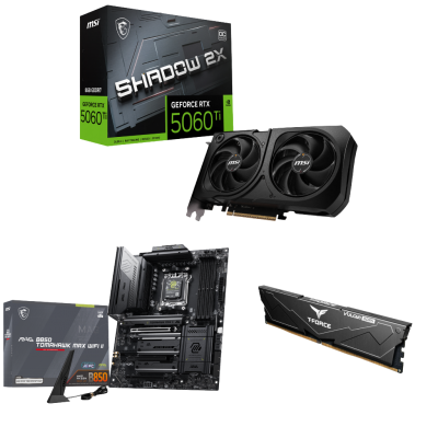 GeForce RTX 5060 Ti 8G SHADOW 2X OC PLUS 16GB Memory Starter Bundle