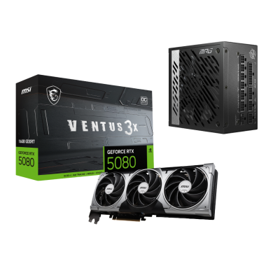 GeForce RTX 5080 16G VENTUS 3X OC | A850G PSU Bundle