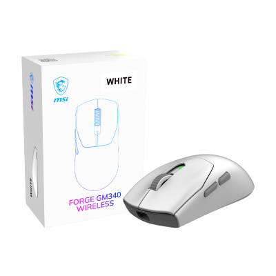 FORGE GM340 Wireless White Gaming Mouse