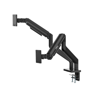 MSI MPG MT201D Supporto Doppio Monitor - Bracci Regolabili A Gas, VESA 75/100, 17-45", 20kg Cad.