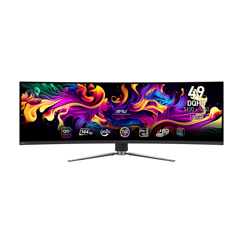 MSI MPG 491CQP QD-OLED 49 DQHD 144Hz Curved Gaming Monitor - MSI-US  Official Store