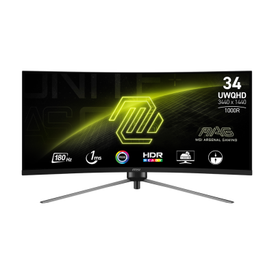 MAG 345CQR 34" UWQHD 180Hz Curved Gaming Monitor