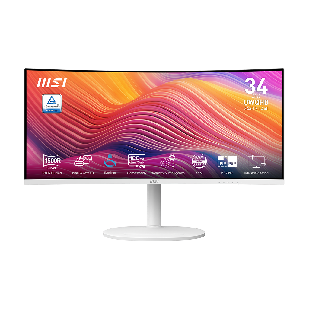 Modern MD342CQPW 34" QHD 120Hz Curved Business & Productivity Monitor