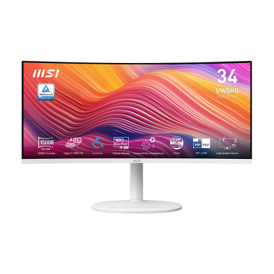 Modern MD342CQPW 34" QHD 120Hz Curved Business & Productivity Monitor