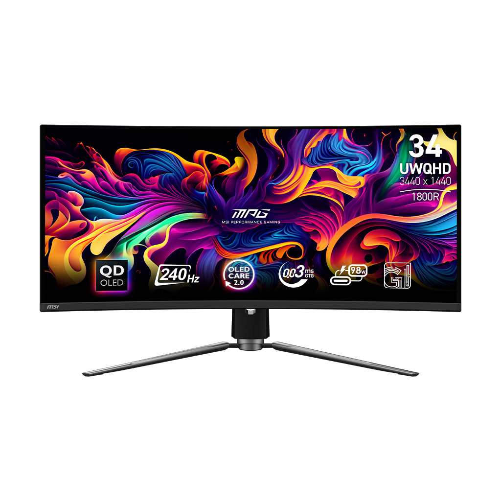 MPG 341CQPX QD-OLED 34" UWQHD 240Hz Curved Gaming Monitor