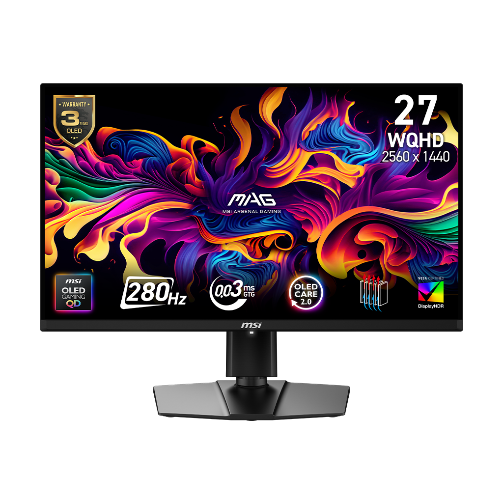 MAG 271QP QD-OLED X28 27" QHD 280Hz Flat Gaming Monitor