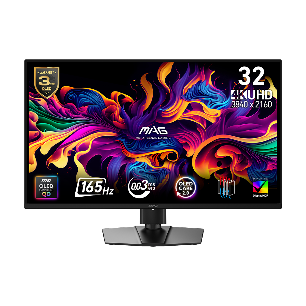 MAG 322UP QD-OLED E16 32" UHD 165Hz Flat Gaming Monitor