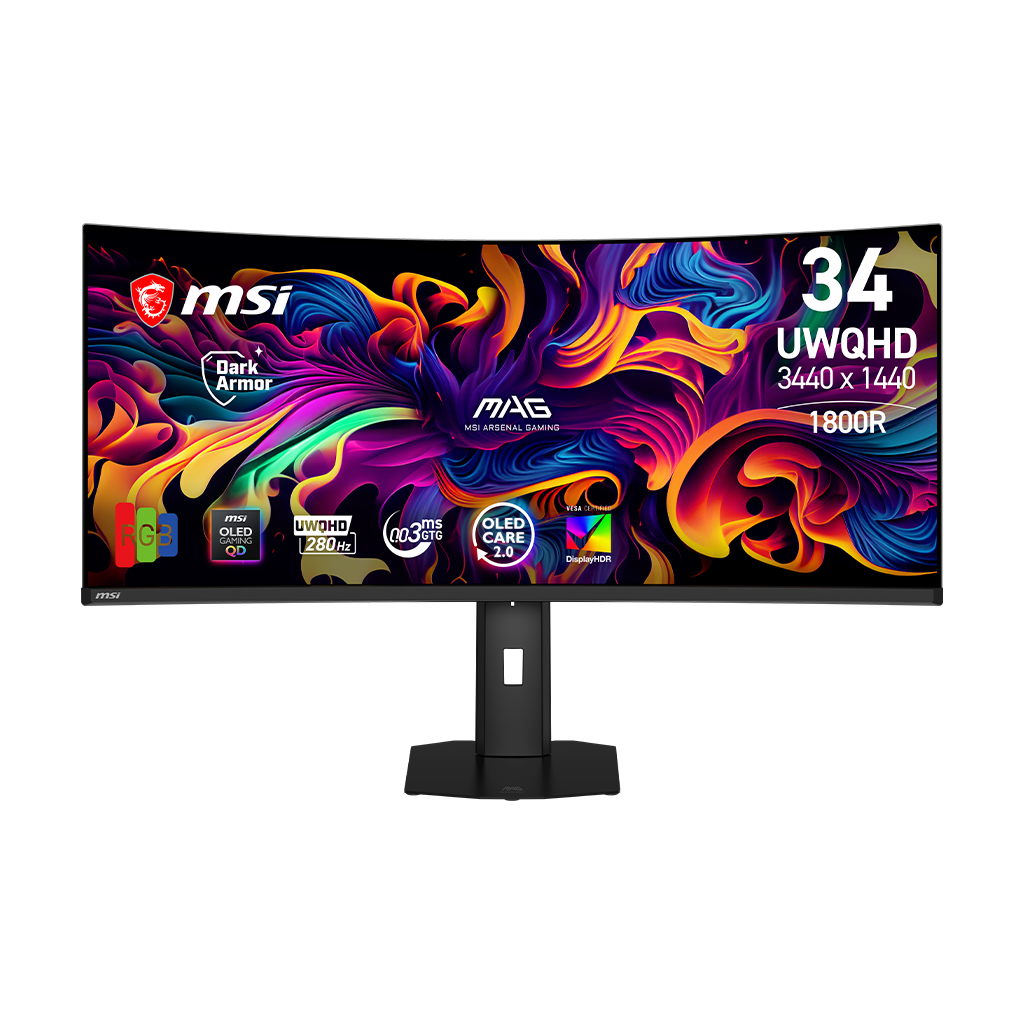 MAG 341CQP QD-OLED X28 34" UWQHD 280Hz Curved Gaming Monitor