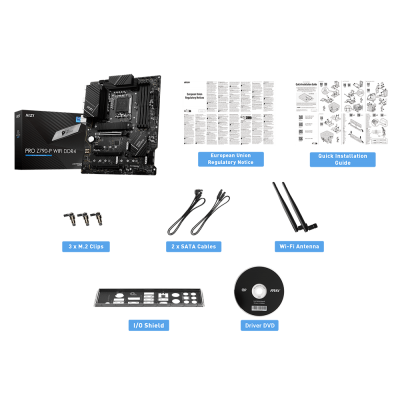 MSI PRO Z790-P WIFI DDR5 Motherboard Intel Z790 LGA 1700 With Intel Core i9  13900KF Processor CPU Suit Kingston RAM 6000MHz 32GB - AliExpress