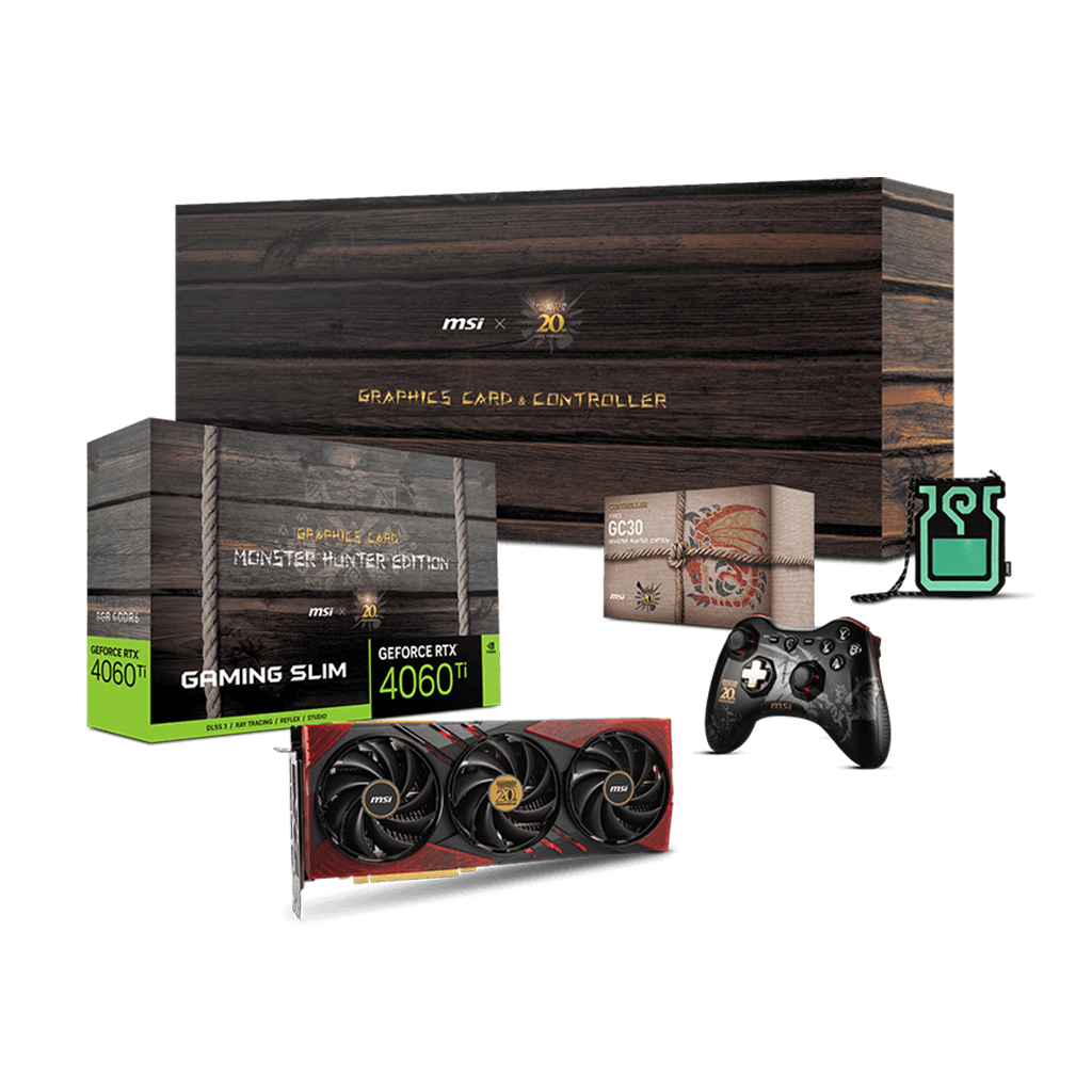 GeForce RTX 4060 Ti 8G GAMING SLIM Monster Hunter Edition