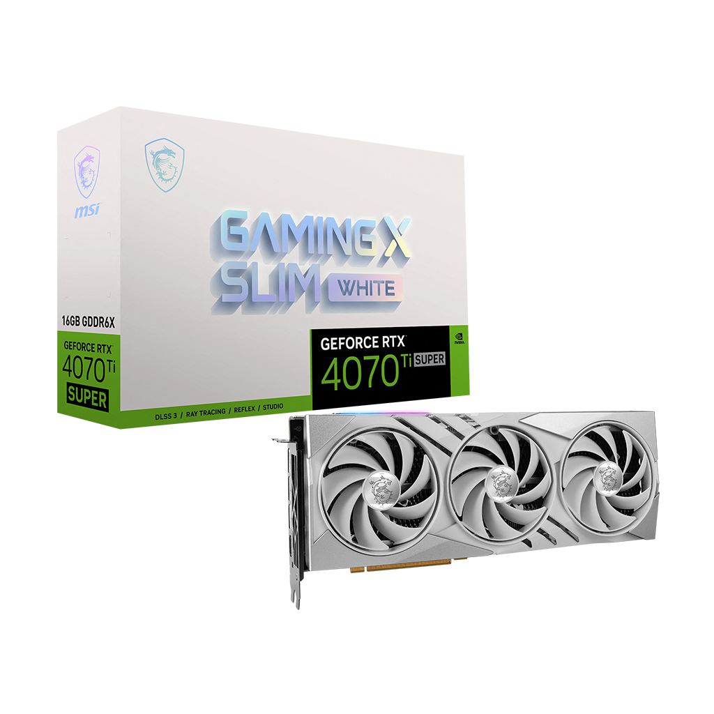 GeForce RTX 4070 Ti SUPER 16G GAMING X SLIM WHITE