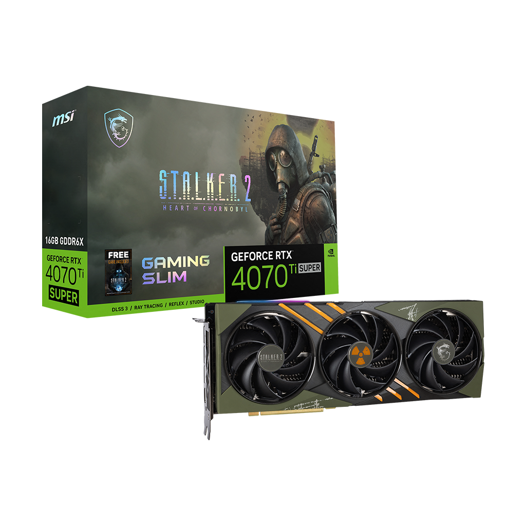 GeForce RTX 4070 Ti SUPER 16G GAMING SLIM STALKER 2 EDITION