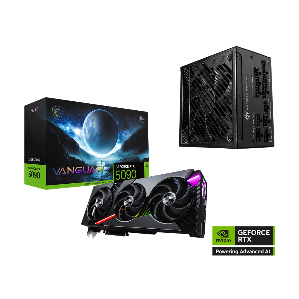 MSI GeForce RTX 5090 32G VANGUARD SOC | PSU PACK - MSI-US