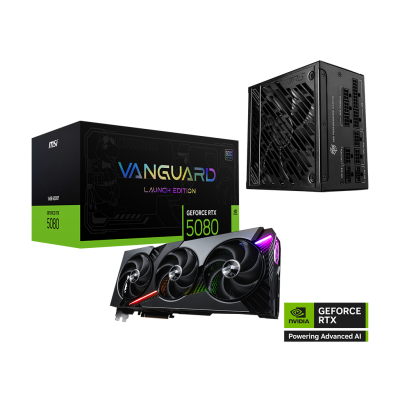 GeForce RTX 5080 16G VANGUARD SOC LAUNCH EDITION | Power Pack Bundle