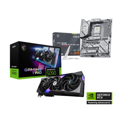 GeForce RTX 5090 32G GAMING TRIO OC | X870E GAMING PLUS MAX WIFI Bundle Pack