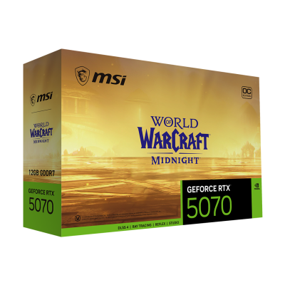 GeForce RTX 5070 12G World of Warcraft MIDNIGHT LIGHT EDITION OC