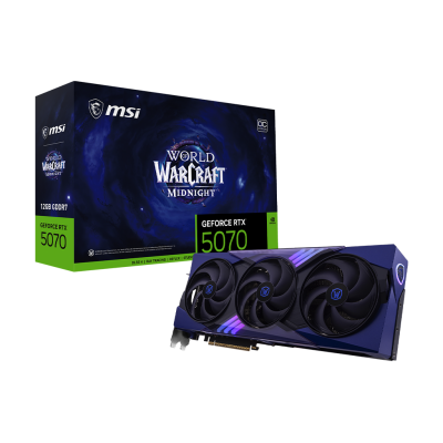 GeForce RTX 5070 12G World of Warcraft MIDNIGHT VOID EDITION OC