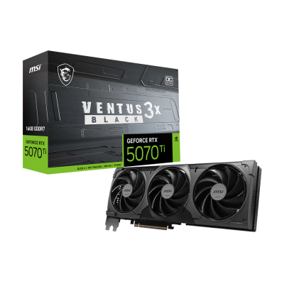 GeForce RTX 5070 Ti 16G VENTUS 3X OC BLACK