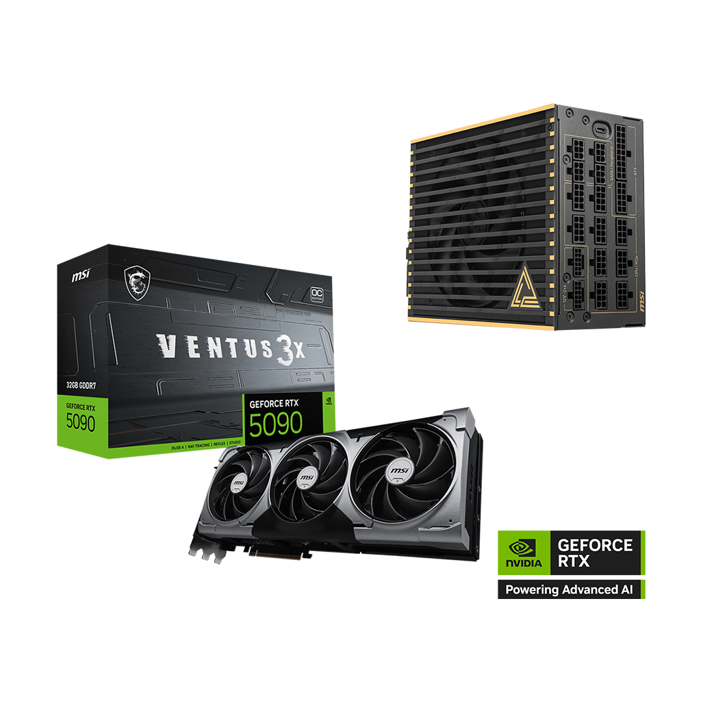 GeForce RTX 5090 32G VENTUS 3X OC | Power Pack Bundle