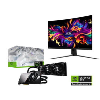 GeForce RTX 5090 32G SUPRIM LIQUID SOC | 4K 321CURX Bundle Pack