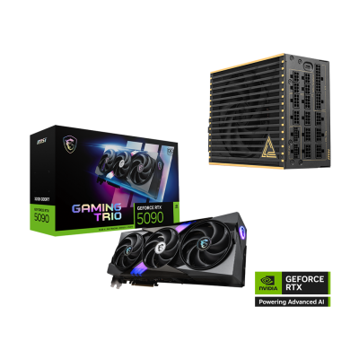 GeForce RTX 5090 32G GAMING TRIO OC | MEG Ai1600T PCIE5 Power Bundle