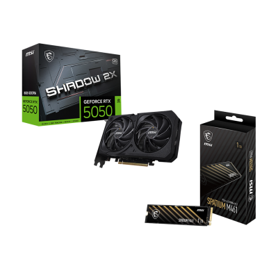 GeForce RTX 5050 8G SHADOW 2X OC | 1TB SSD Combo Pack