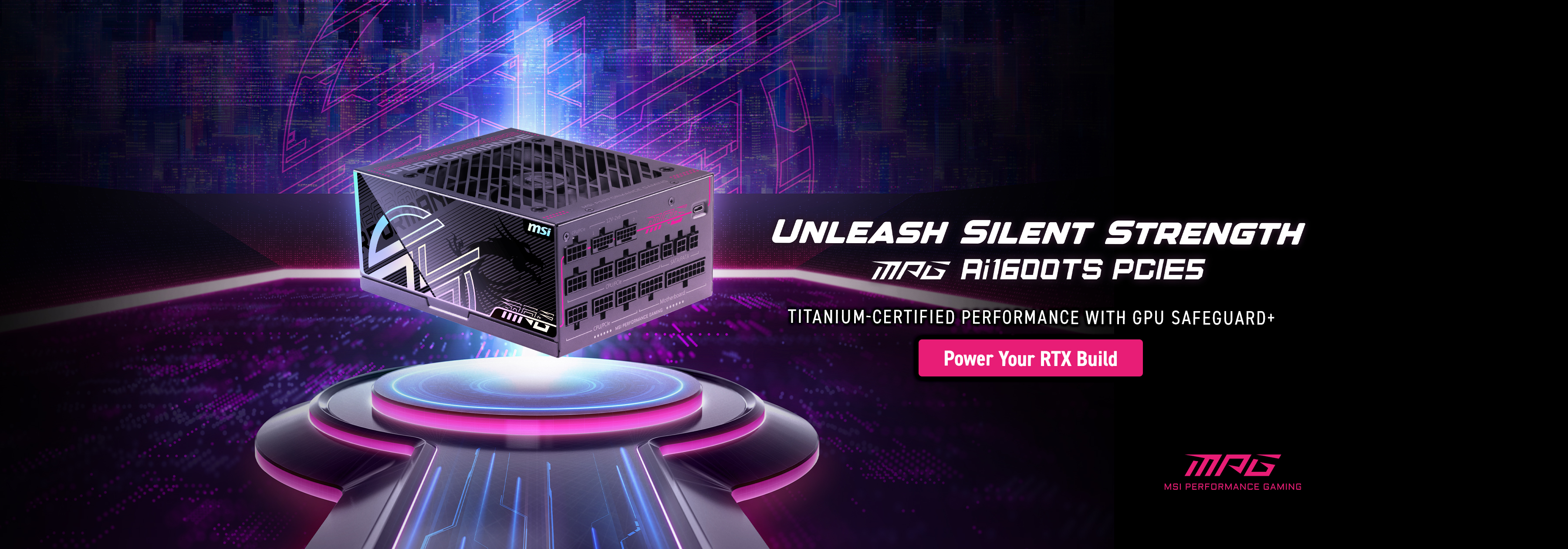 MPG Ai1600TS PCIE5 Power Supply