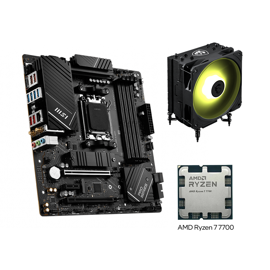 PRO B650M-A WIFI AMD R7 7700 Combo