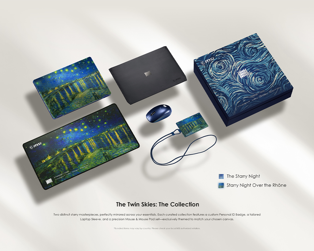 MSI Prestige 14 Flip AI+ 14" Starry Night Over the Rhone - Van Gogh Edition — фото 9