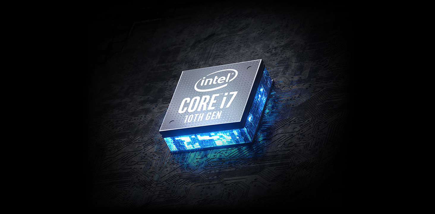Intel 10th Gen Core i7 logo.