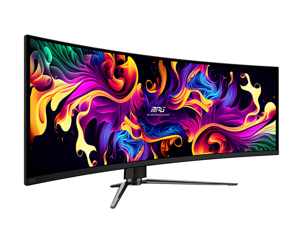 MSI Mpg 491CQP Qd-Oled 49" Dqhd 144Hz Curved Gaming Monitor, цвет: Металлик чёрный — фото 2