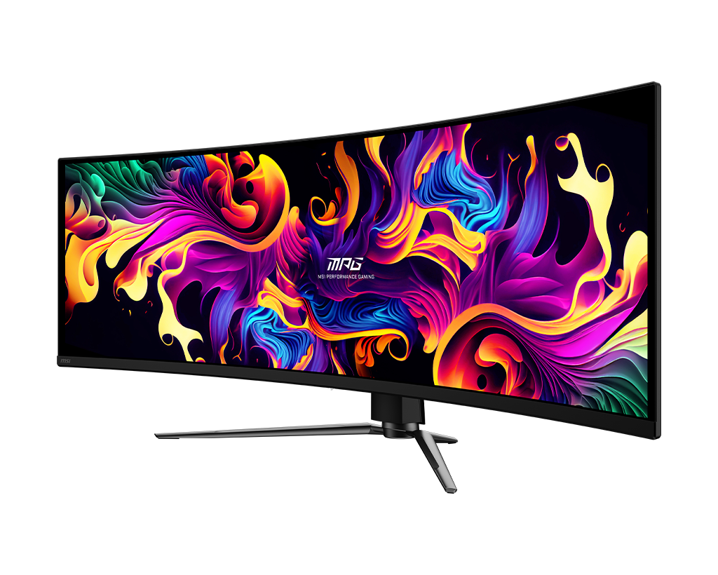 MSI Mpg 491CQP Qd-Oled 49" Dqhd 144Hz Curved Gaming Monitor, цвет: Металлик чёрный — фото 3