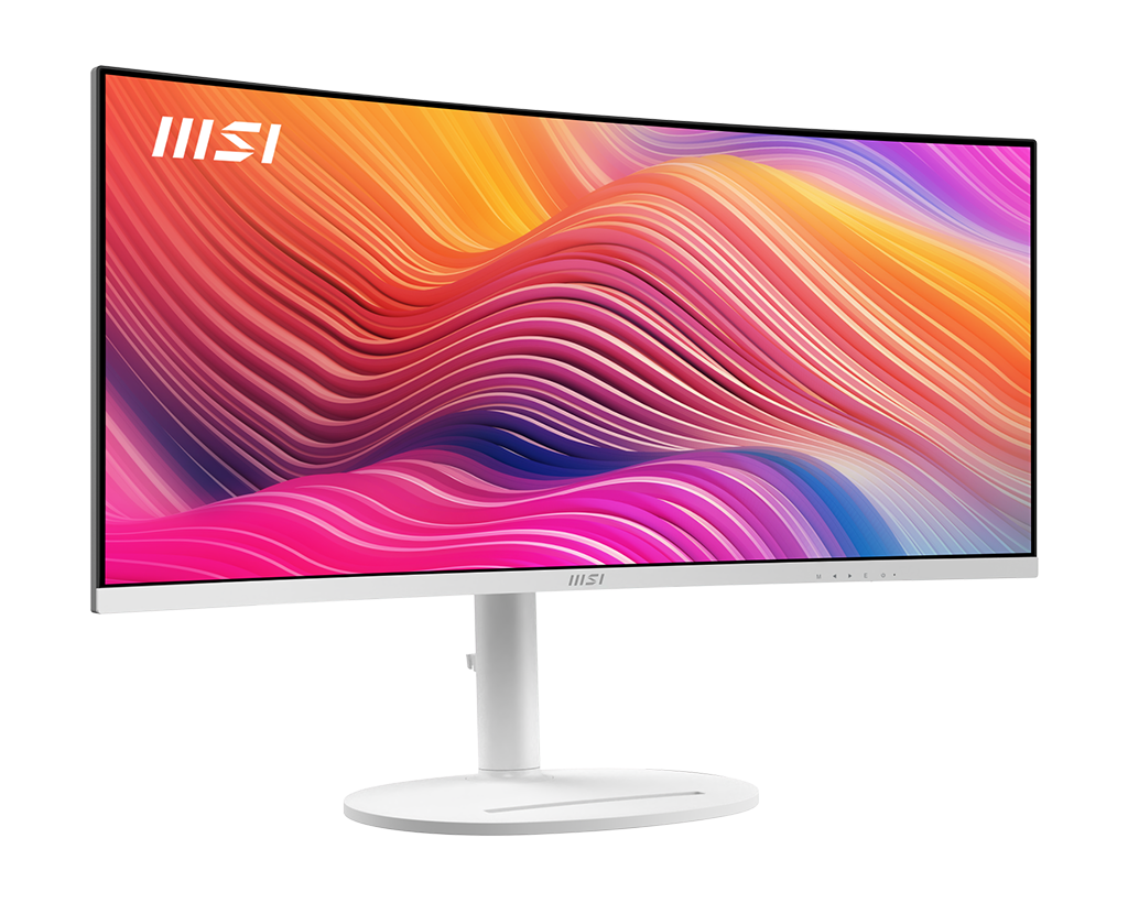 MSI Modern MD342CQPW 34" QHD 120Hz Curved Business & Productivity Monitor, цвет: Матовый белый — фото 3