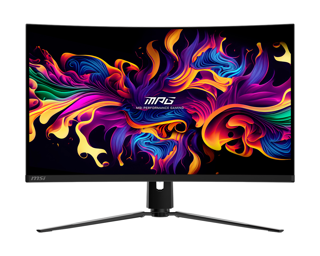 MSI Mpg 321CURX Qd-Oled 32" UHD 240Hz Curved Gaming Monitor, цвет: Металлик чёрный — фото 2