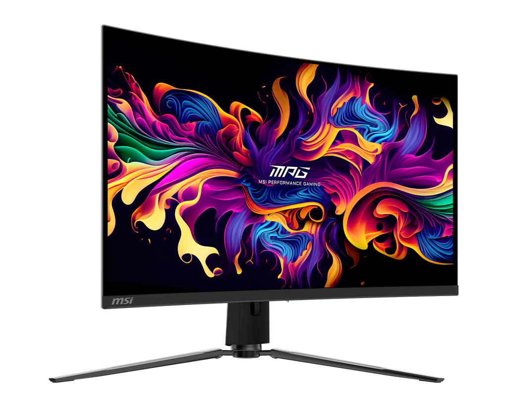 MSI Mpg 321CURX Qd-Oled 32" UHD 240Hz Curved Gaming Monitor, цвет: Металлик чёрный — фото 3