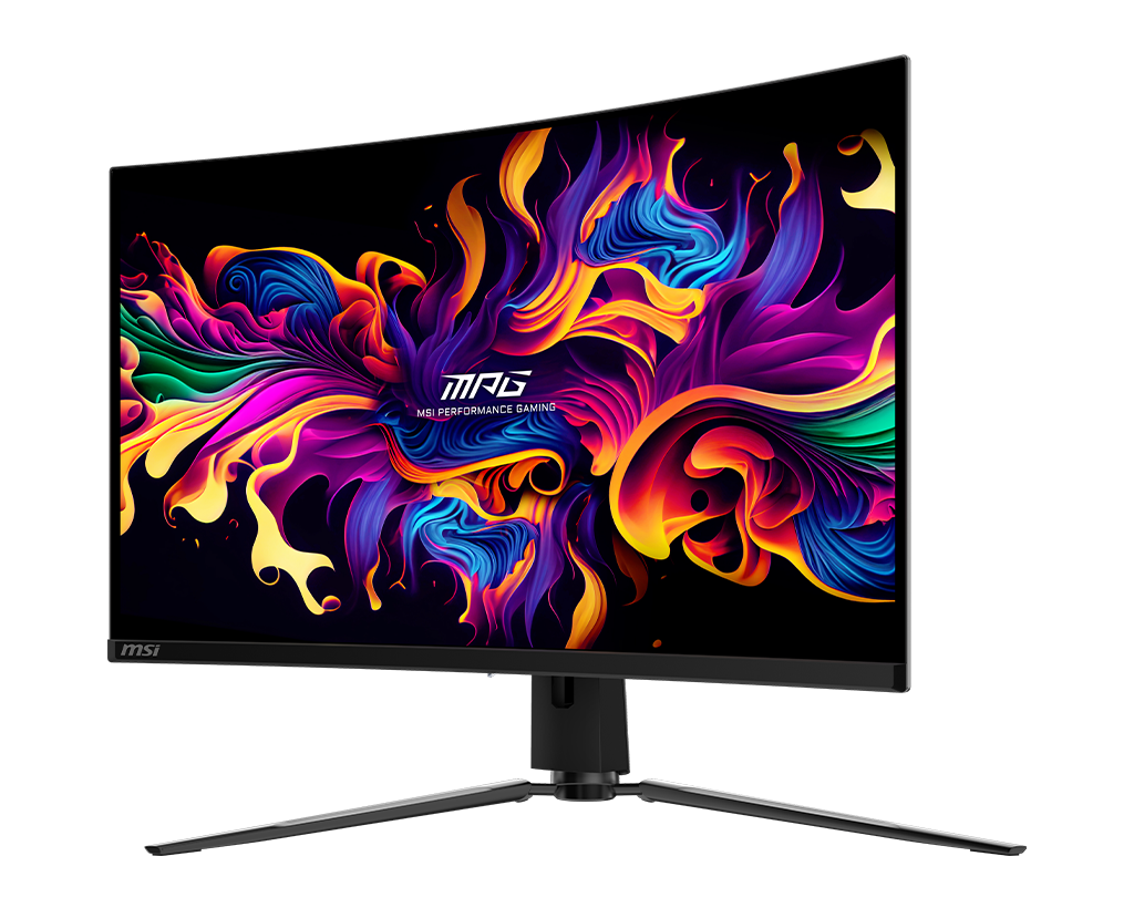 MSI Mpg 321CURX Qd-Oled 32" UHD 240Hz Curved Gaming Monitor, цвет: Металлик чёрный — фото 5