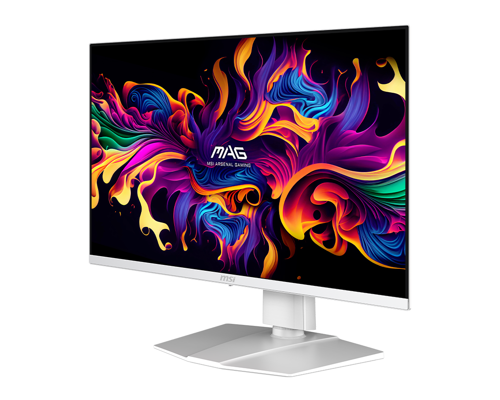 MSI Mag 272QPW Qd-Oled X28 27" QHD 280Hz Flat Gaming Monitor, цвет: Металлик белый — фото 4
