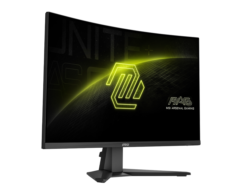 MSI Mag 276CF E20 27" FHD 200Hz Curved Gaming Monitor, цвет: Металлик чёрный — фото 2