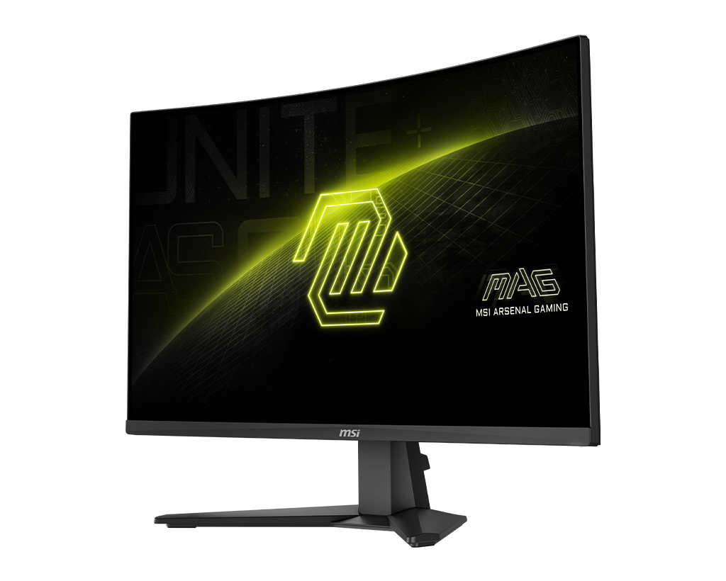 MSI Mag 276CF E20 27" FHD 200Hz Curved Gaming Monitor, цвет: Металлик чёрный — фото 4