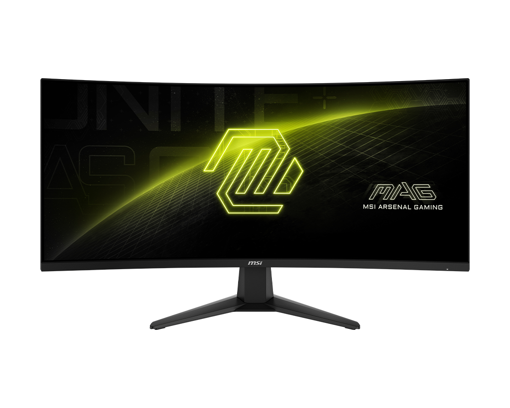 MSI Mag 346CQDF E20 34" Uwqhd 200Hz Curved Gaming Monitor, цвет: Металлик чёрный — фото 2