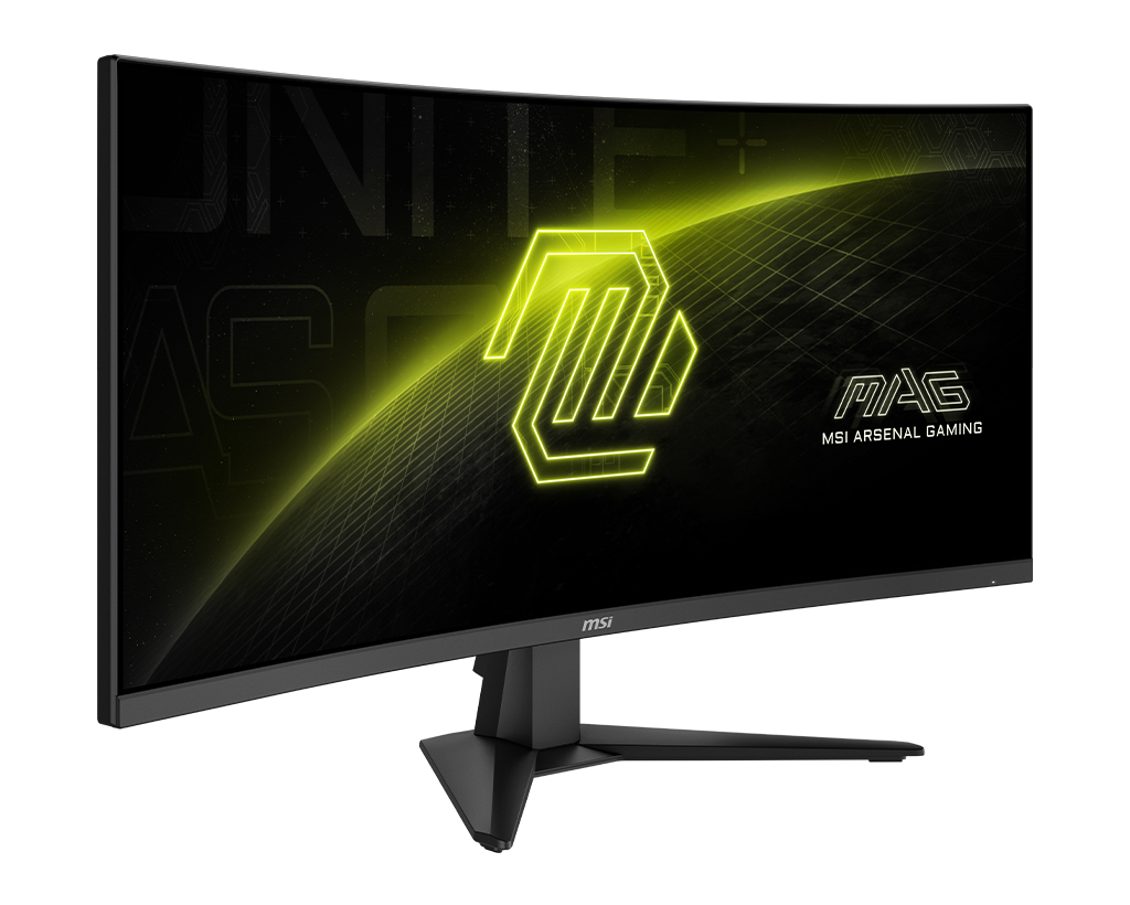 MSI Mag 346CQDF E20 34" Uwqhd 200Hz Curved Gaming Monitor, цвет: Металлик чёрный — фото 3