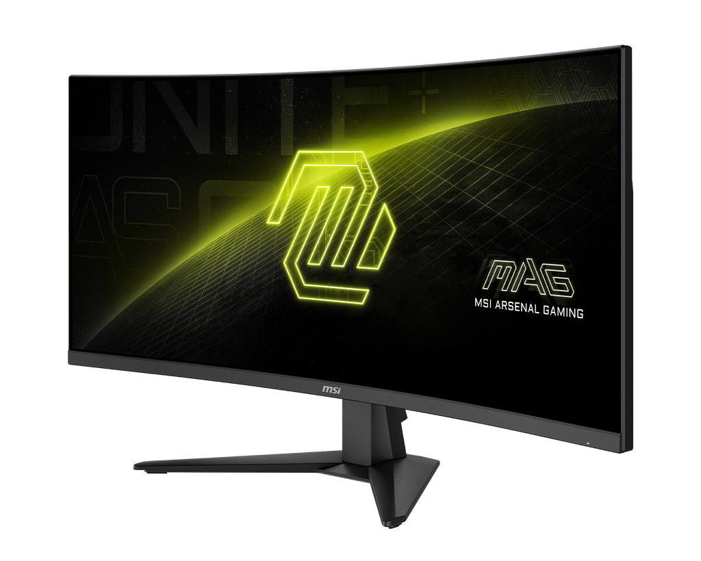 MSI Mag 346CQDF E20 34" Uwqhd 200Hz Curved Gaming Monitor, цвет: Металлик чёрный — фото 6
