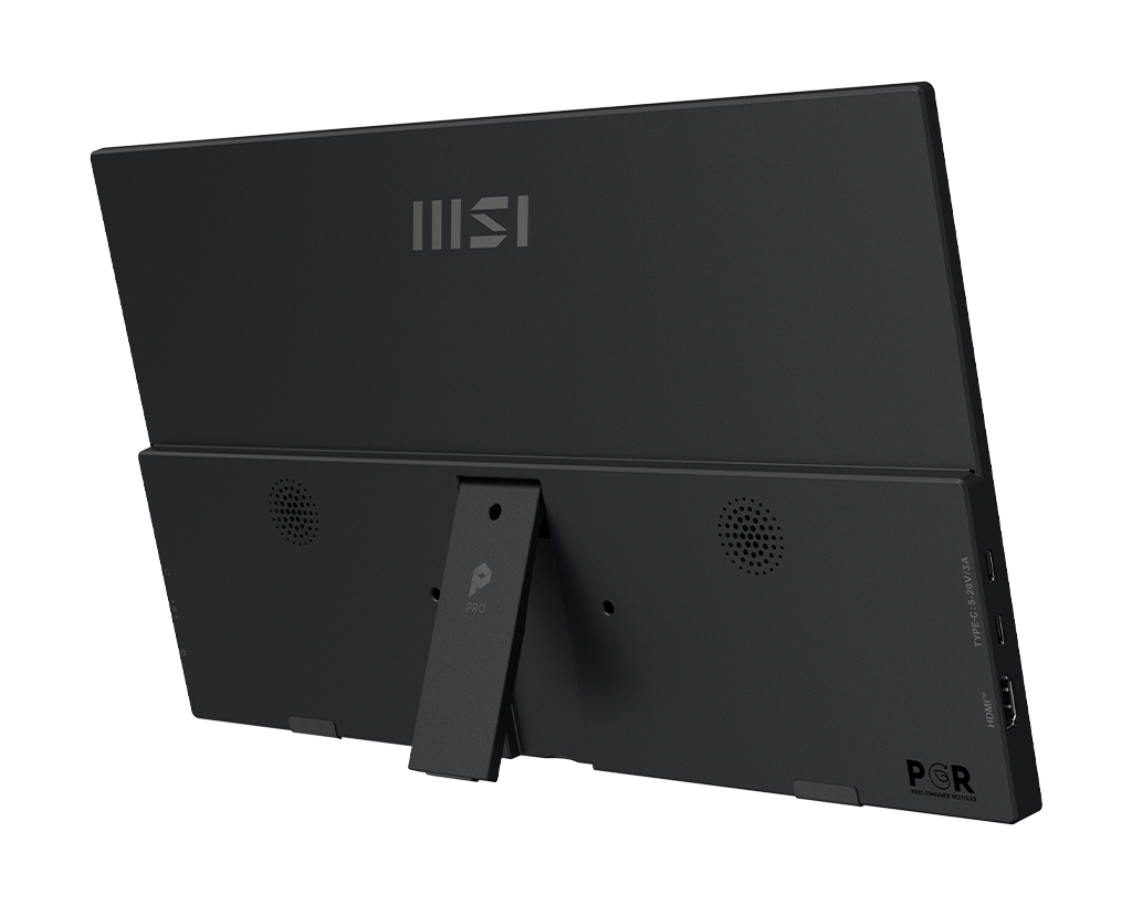 MSI Pro MP165 E6 15.6" FHD 60Hz Portable Monitor, цвет: Матовый чёрный — фото 7