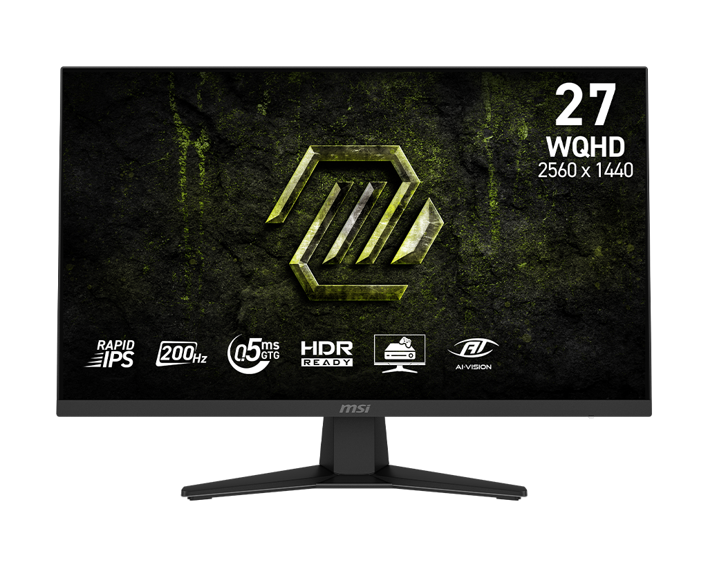 MSI Mag 274QF E20 27" Wqhd 200Hz Flat Gaming Monitor, цвет: Металлик чёрный