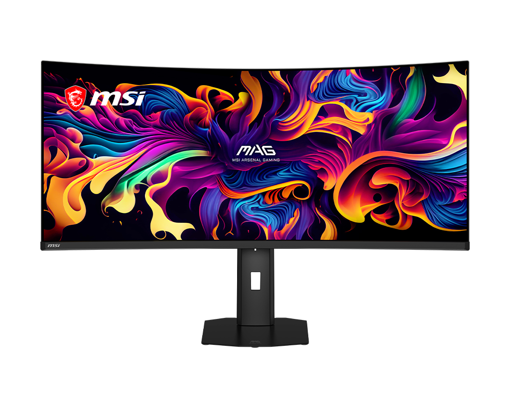 MSI Mag 341CQP Qd-Oled X28 34" Uwqhd 280Hz Curved Gaming Monitor, цвет: Металлик чёрный — фото 2