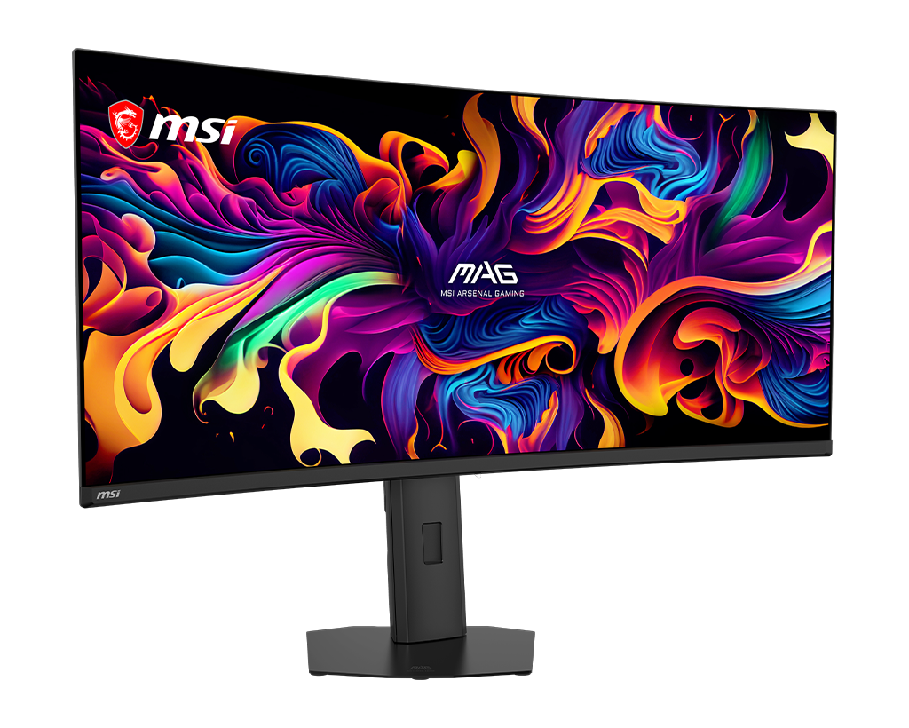 MSI Mag 341CQP Qd-Oled X28 34" Uwqhd 280Hz Curved Gaming Monitor, цвет: Металлик чёрный — фото 3