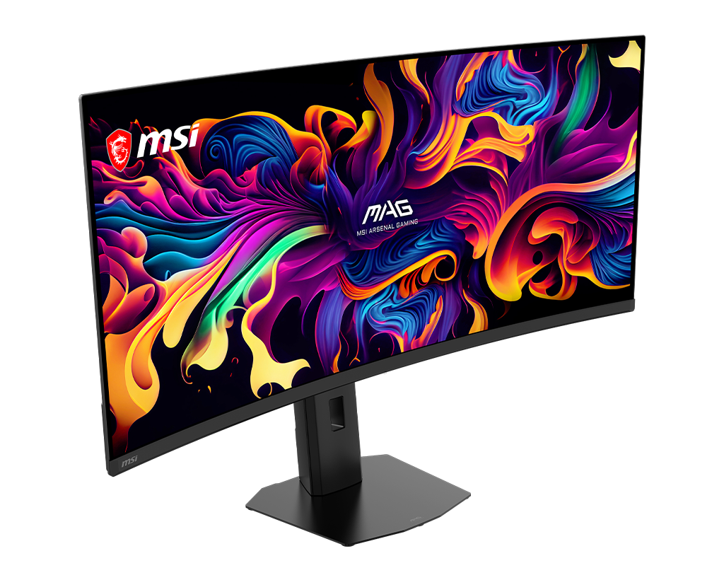 MSI Mag 341CQP Qd-Oled X28 34" Uwqhd 280Hz Curved Gaming Monitor, цвет: Металлик чёрный — фото 4