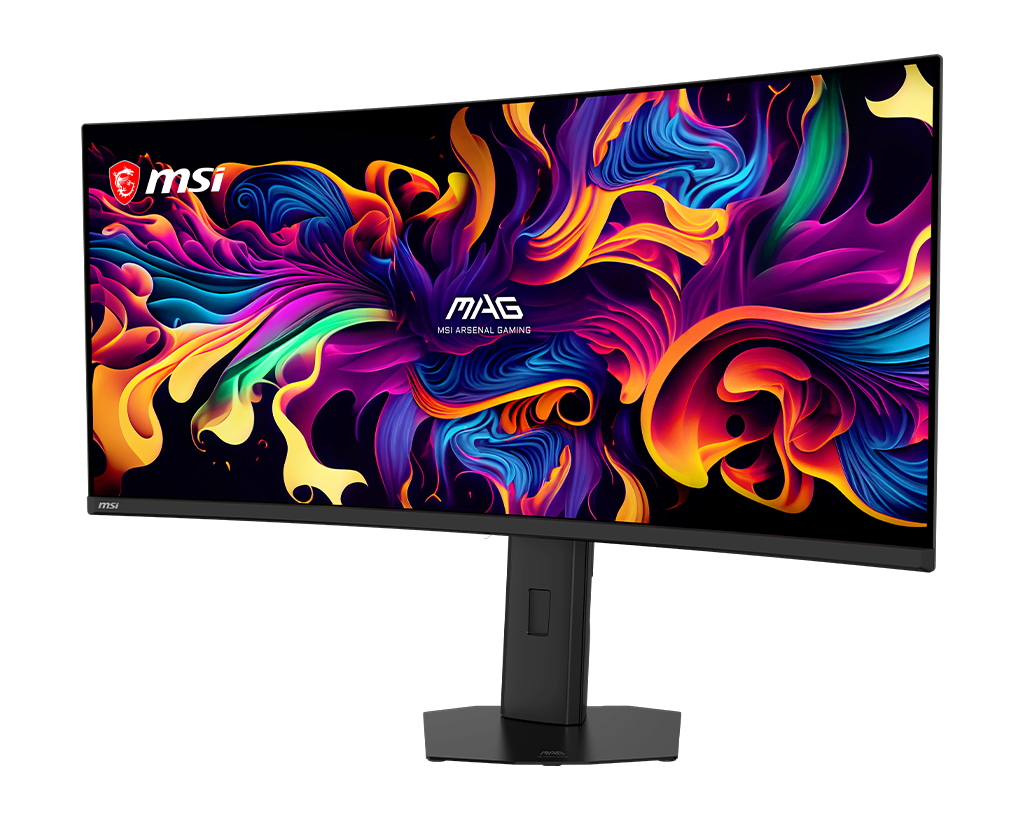 MSI Mag 341CQP Qd-Oled X28 34" Uwqhd 280Hz Curved Gaming Monitor, цвет: Металлик чёрный — фото 5